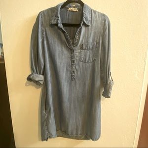 Denim shirt dress